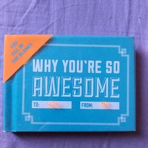 Why You're So Awesome Fill In The Blanks Book